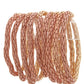 Two Tone Metal Stretch Bracelet Set