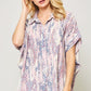 Ornately Patterned Woven Top