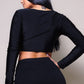 Long Sleeve Corset Top