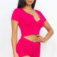 Cropped Tank Top And Shorts Set