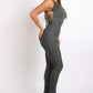 Cargo pocket halter jumpsuit