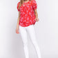 Short Slv Print Clip Dot Blouse