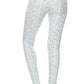 5-inch Long Yoga Style Banded Lined Multi Printed Knit Legging With High Waist