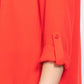 3/4 Roll Up Slv Pleated Blouse