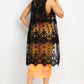 Sheer Embroidered Lace Vest