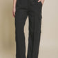 Full-length Tencel Pants With Cargo Pockets