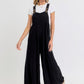 Adjustable Strap Overall Wide Leg Jumpsuit