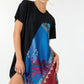 Print Handkerchief Tunic Top