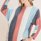 Striped Dolman Sleeves Top