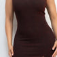 Glittered bodycon slit dress