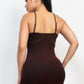 Glittered bodycon slit dress