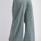Mineral washed terry knit pants