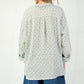 Printed cotton gauze button down woven shirt