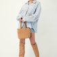 Printed cotton gauze button down woven shirt