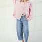 Printed cotton gauze button down woven shirt