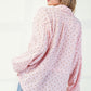 Printed cotton gauze button down woven shirt