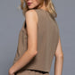 V-neckline Pin Stripe Woven Vest