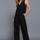 V-neckline Pin Stripe Woven Vest