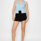 Halter Neck Buckled Open-back Top