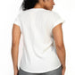 Solid V-collared Neck Top