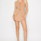Wrap High-rise Elastic Mini Skort