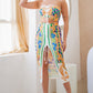 Adjustable Ruching Midi Skirt Set