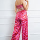 Bra Top And Wide Leg Pants Set