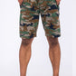 Cotton Blend Lounge Sweat Shorts with Zipper Pockets