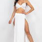 Bra Top & Side Slit Maxi Skirt