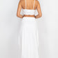 Bra Top & Side Slit Maxi Skirt