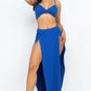 Bra Top & Side Slit Maxi Skirt