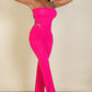 Strapless Corset Top & Flare Pants Set