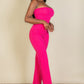 Strapless Corset Top & Flare Pants Set