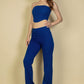 Strapless Corset Top & Flare Pants Set