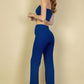 Strapless Corset Top & Flare Pants Set