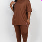 Plus Size Oversized T-shirt & Leggings Set