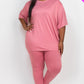 Plus Size Oversized T-shirt & Leggings Set