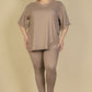 Plus Size Oversized T-shirt & Leggings Set