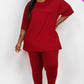Plus Size Oversized T-shirt & Leggings Set