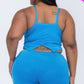 Plus Size Split Back Cami Top & Shorts Set