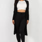 Ribbed Long Cardigan & Leggings Set