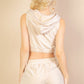 French Terry Sleeveless Hoodie