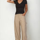 Ribbed V-neck Short Sleeve Top