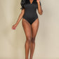 Zip Front Short Sleeve Bodysuit