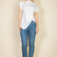 Batwing Sleeve Twist Front Tee