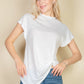 Batwing Sleeve Twist Front Tee
