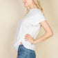Batwing Sleeve Twist Front Tee