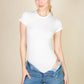 Short Sleeve Crew Neck Bodysuit