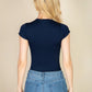 Short Sleeve Crew Neck Bodysuit