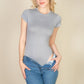 Short Sleeve Crew Neck Bodysuit